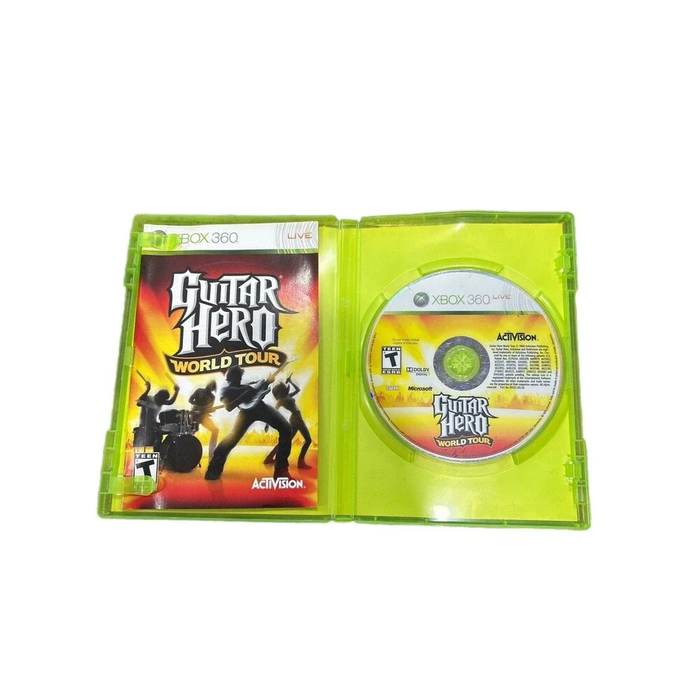 Microsoft Xbox 360 Guitar Hero World Tour Cleaned & Tested